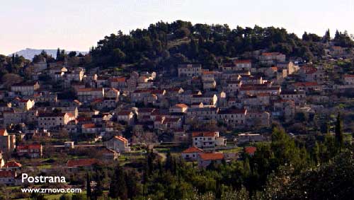 Postrana in Zrnovo Island of Korcula
